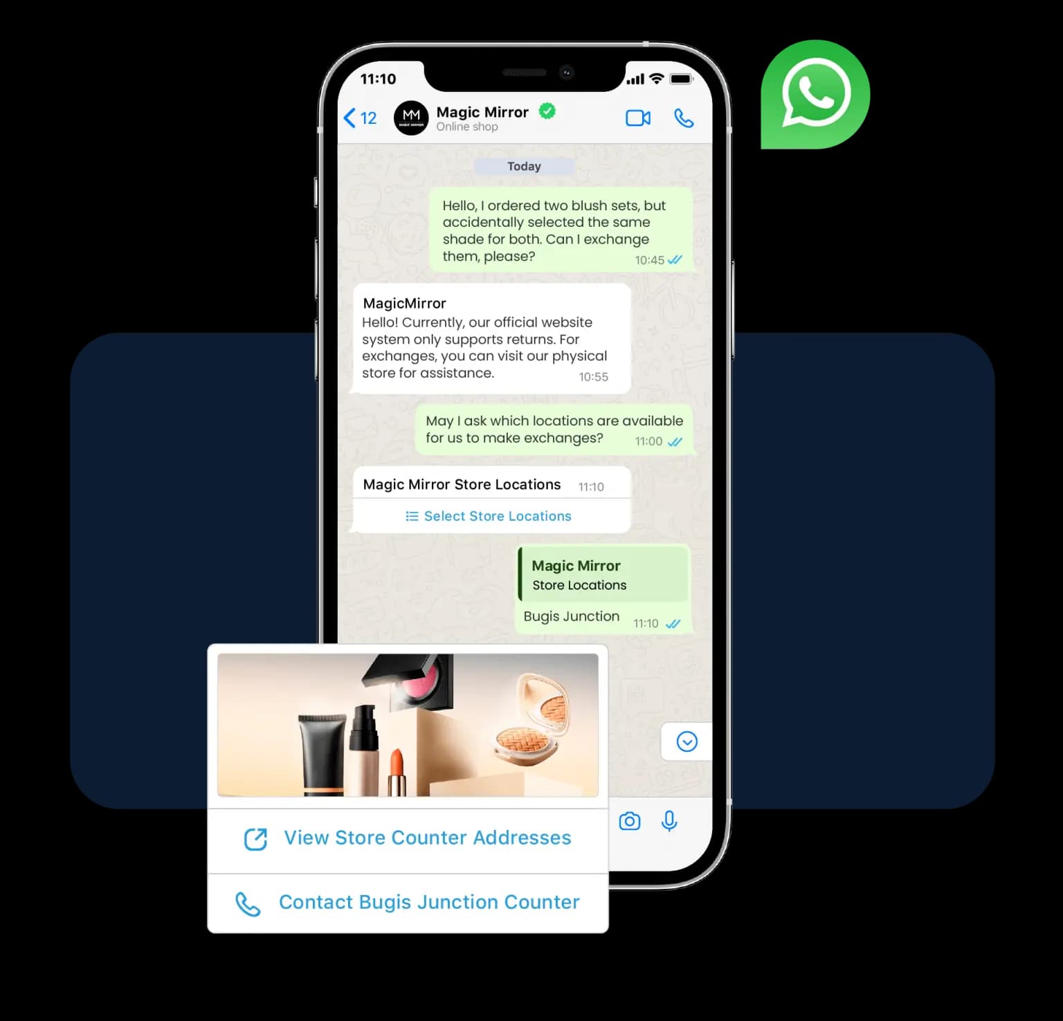 Omni Chat Stack card: WhatsApp API markup, explained